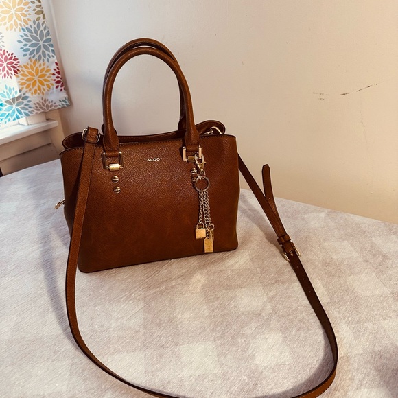Aldo crossbody brown bag . - Picture 3 of 5